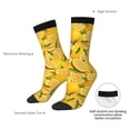 thumbnail image 4 of Pofeuu Yellow Limes Print Crew Socks, Adult Running Hiking Socks for Youth and Adult, 4 of 6