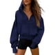 thumbnail image 1 of Sudadera con Capucha y Cierre PRETTYGARDEN Azul Marino Talla M, 1 of 6