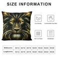 thumbnail image 5 of Leisuo Lion King Pillow Covers Decorative Square Throw Pillow Cases for Sofa Couch Decoration White, 5 of 5