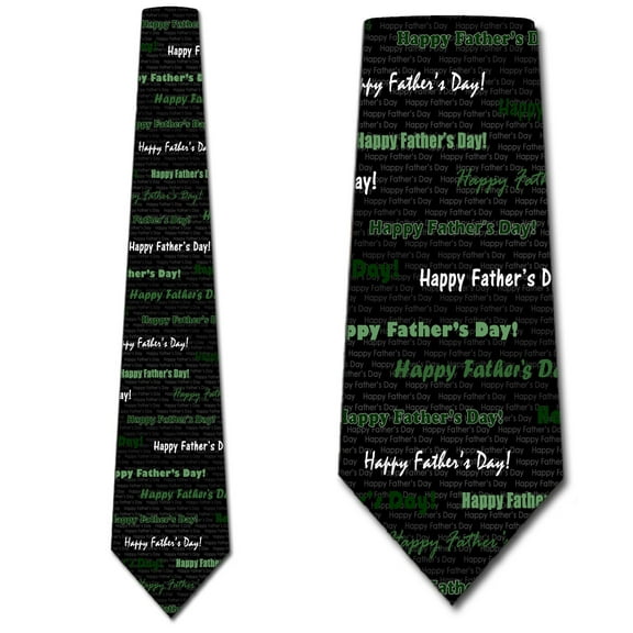 Happy Father's Day Tie Mens Father's Day Neckties by Three Rooker