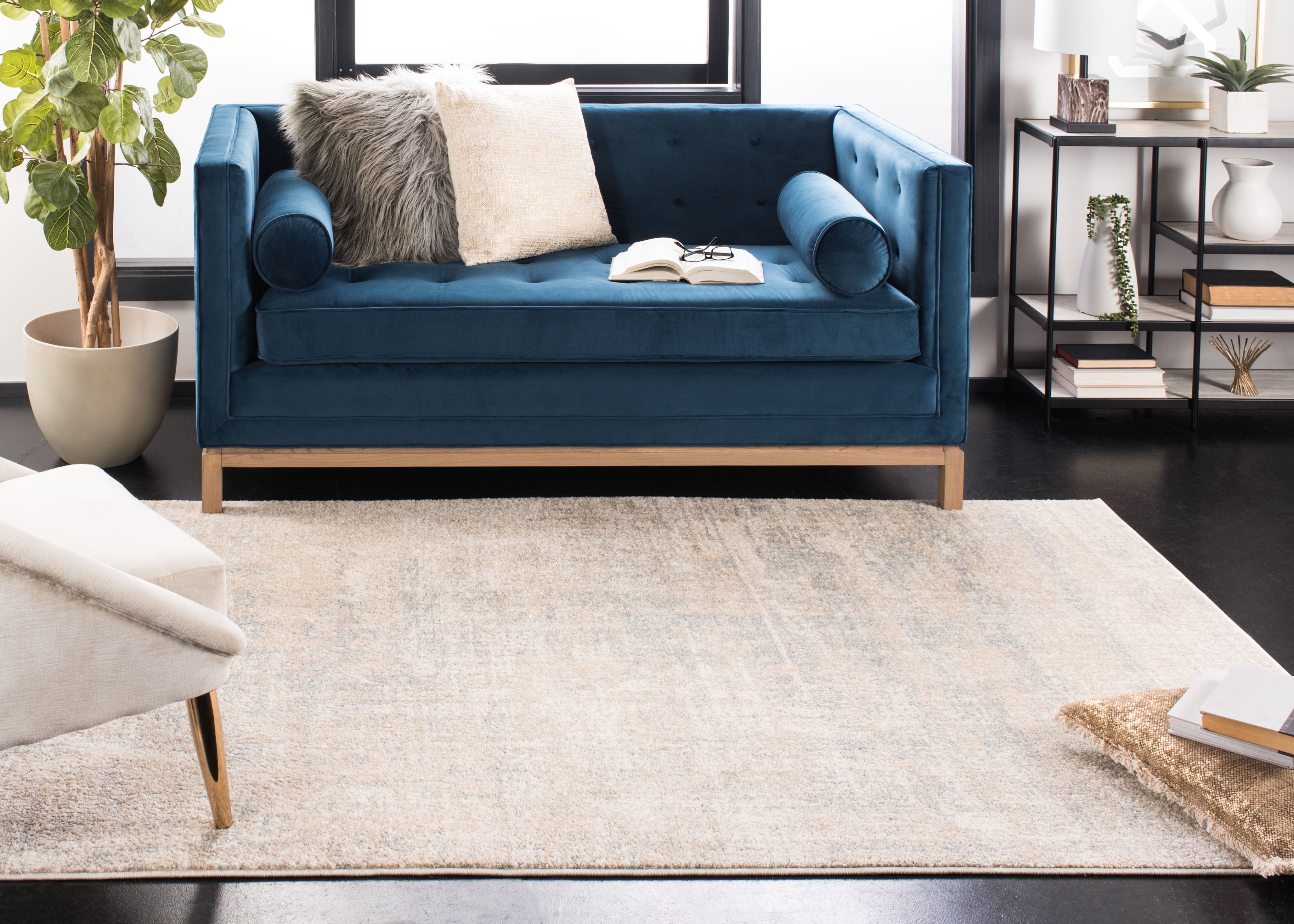 Safavieh Adirondack Boniface Distressed Area Rug, Beige/Slate, 8' x 10'