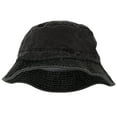thumbnail image 2 of Bucket Hat For Men Women - Cotton Packable Fishing Cap, Washed Black S/M, 2 of 2