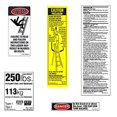 thumbnail image 1 of Werner 250 LB Fiberglass Step Ladder Label Kits (Pack of 6), 1 of 1