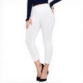 thumbnail image 1 of Hitime Capri Leggings Pants for Women Plus Size Super Soft Stretchy Capri Length Yoga Workout Pants, White 2XL-3XL, 1 of 7