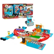 RYAN'S WORLD Ryans World Combo Crew Racetrack, 19-pieces, Kids Toys for Ages 3 Up, Gifts and Presents