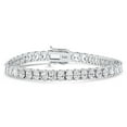 thumbnail image 4 of Pompeii 7 - 21Ct TW Oval Diamond Tennis Bracelet 14k Gold 7" Lab Grown (F/G,VS1-VS2), 4 of 4