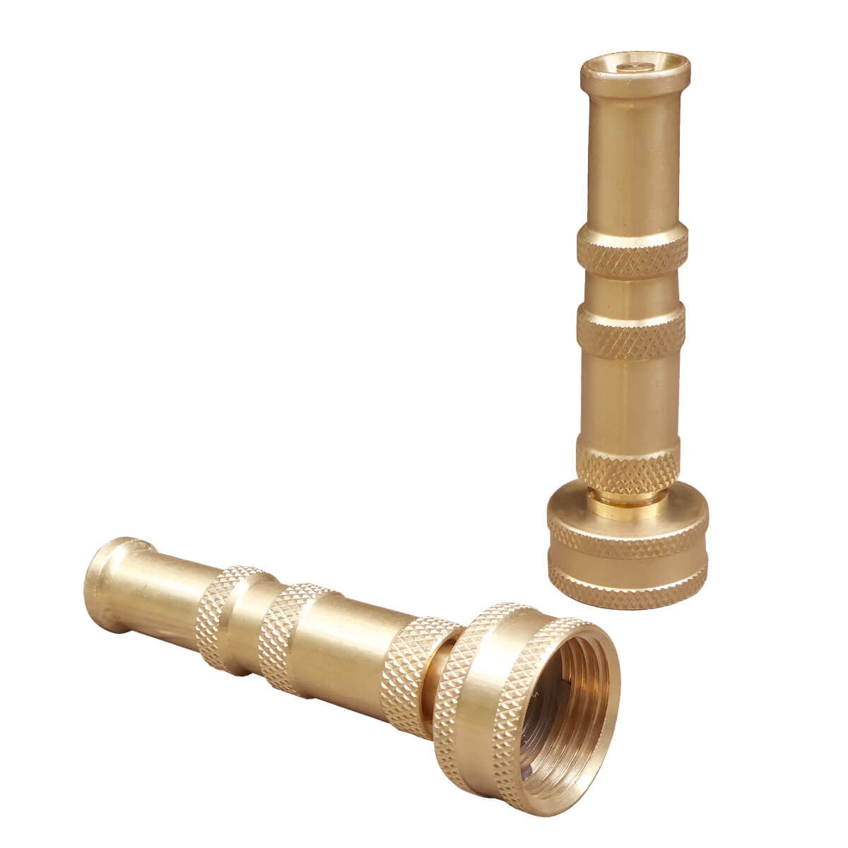 HomeRoots 554326 Brass Metal Hose Nozzle - Set of 2
