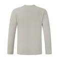 thumbnail image 6 of Mens Slim Fit Shirt Long Sleeve Quick Dry Athletic Workout Gym T-Shirt SPF Running Top Sport Undershirt Base Layer Big and Tall Size 4XL Silver, 6 of 6