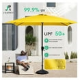 8' x 10' Rectangular Patio Umbrellas Outdoor Large Market Umbrella With