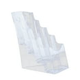thumbnail image 2 of Colaxi Acrylic Brochure Holder Brochure Display Stand Gifts Document Paper Literature Holder s Holder for Pamphlets Reception A6 4 Tier, 2 of 10