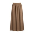 thumbnail image 7 of Maxi Wrap Skirts for Women Summer Elastic High Waisted Casual A Line Long Linen Skirt with Pockets, 7 of 7