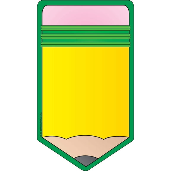 SHAPES ETC. Large Notepad - Pencil