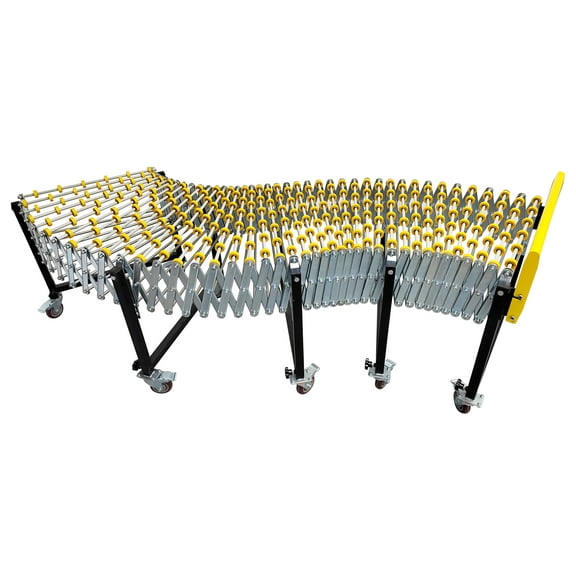 Retractable Conveyor Belt Conveyor for Truck Loading Unloading Rollers Portable Conveyor 61" to 236"