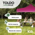 thumbnail image 2 of Toldo Plegable Carpa Impermeable 2x2 M Con Bolsa Transportadora rosa, 2 of 8