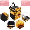 thumbnail image 2 of Sunflower seamless printing Foldable Car Trash Can with Lid, Leak-Proof Hanging Storage Bag - Car Trash Bin, Mini Trash Can, 2 of 6