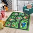 thumbnail image 2 of JML Area Rugs 4'x6', Kids Playmat Rugs, Educational Learning Area Rugs for Playing, Children Carpet for Kids Bedroom Playroom Classroom,City Life Educational Road Traffic, 2 of 5