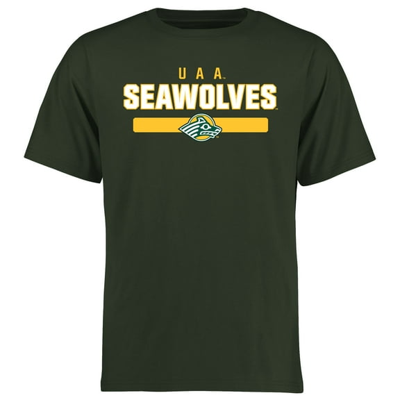 Men's Green Alaska Anchorage Seawolves Team Strong T-Shirt