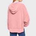 thumbnail image 4 of Lmnyox Women's Oversized Sweatshirts Long Sleeve Side Slit Hoodies Fall Fashion Hooded Pullover Comfy Tops, 4 of 6