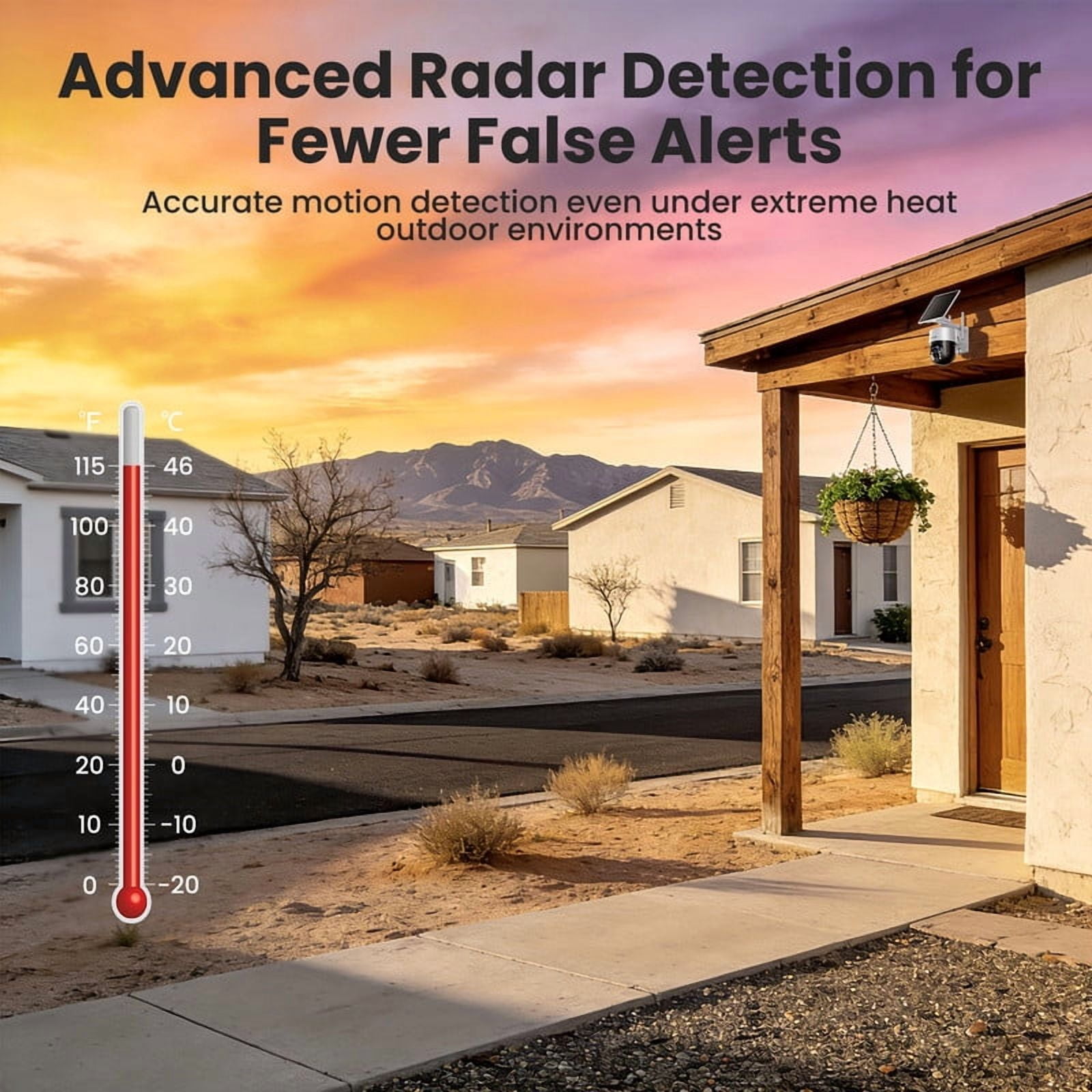 Soliom Wireless Outdoor Solar Security Camera 4-Cam Kit, 360° Auto Tracking with Radar, 5G/2.4G WiFi, 4K UHD Day & Night, No Fee, Home Security