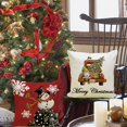 thumbnail image 3 of Christmas Pillow Covers 18x18 Set of 4 for Christmas Decorations Gnomes Snowman Merry Christmas Tree Farmhouse Pillow Cover Cases Slipcovers for Couch Sofa, 3 of 5