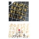 thumbnail image 1 of Paquete de 52 letras decorativas para tartas, 2 juegos de letras decorativas para tartas, acrílico dorado, letras mayúsculas de la A a la Z y letras minúsculas, letras mayúsculas para, 1 of 2