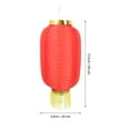 thumbnail image 2 of Luxshiny New Year Lantern Red Fabric Lighting Outdoor Events 1Set, 2 of 6