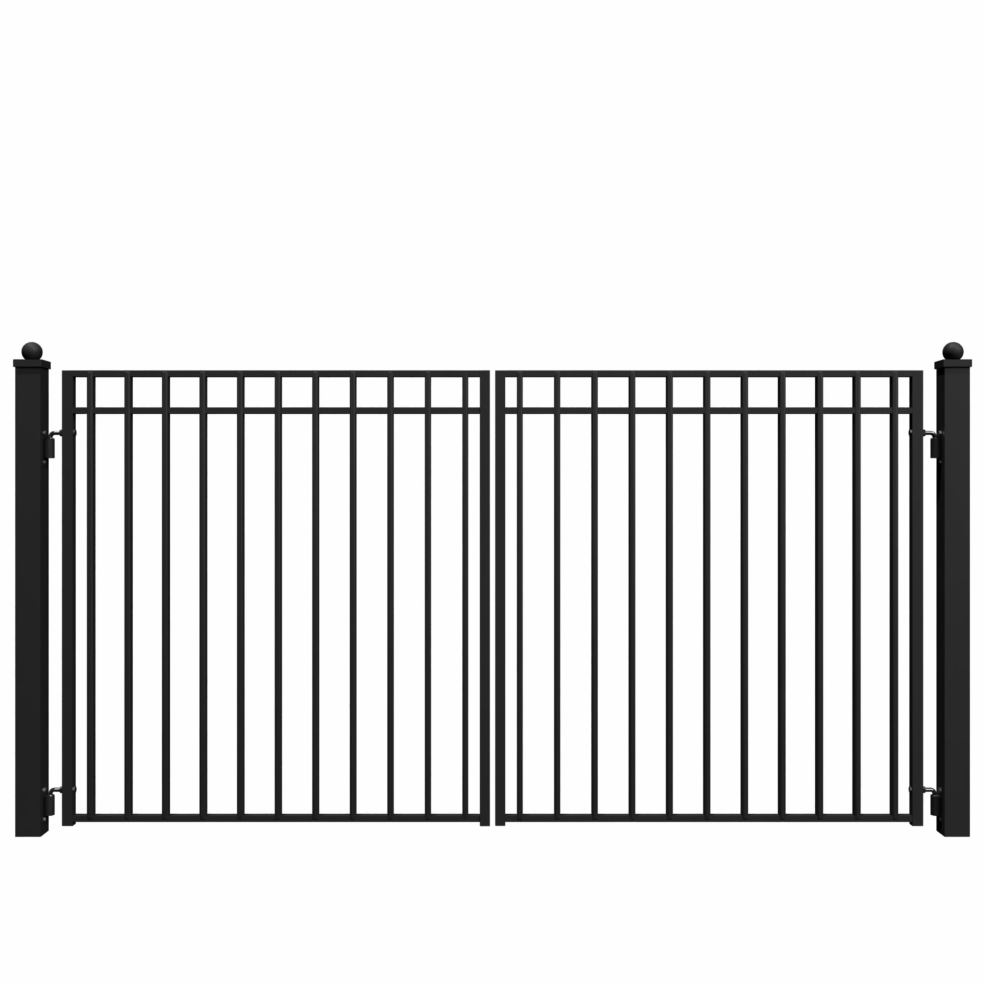 ALEKO DG12MADD Steel Dual Swing 12 x 6 feet Driveway Gate Madrid Style