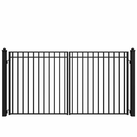 ALEKO DG12MADD Steel Dual Swing 12 x 6 feet Driveway Gate Madrid Style