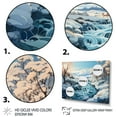 thumbnail image 3 of Designart "Glacier Glacial Winter Euphony III" Landscapes Floater Framed Wall Art Print, 3 of 7