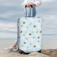 thumbnail image 3 of Lsque Bee Flower Printed Luggage Cover, Travel Luggage Protector,Scratch and Dirt Resistant, Fits 18-32 Inch Luggage - Small, 3 of 9