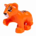 thumbnail image 1 of Bloques de construcción granulares grandes, animales, tigre, panda, león, mono, escena de combinación gratuita, accesorios de plástico, 1 of 6