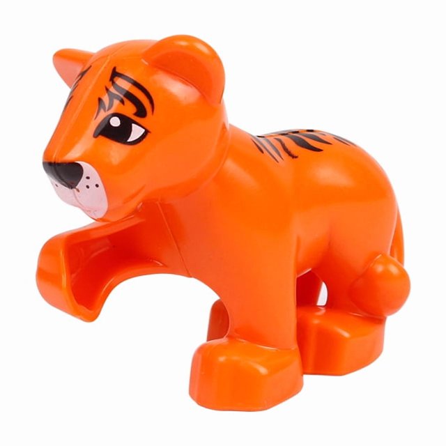 Bloques de construcción granulares grandes, animales, tigre, panda, león, mono, escena de combinación gratuita, accesorios de plástico