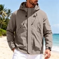 thumbnail image 2 of Mens Rain Jacket Raincoat Waterproof Windbreaker with Hood and Multi Pockets,Lightweight Packable Design for Hiking,Cycling,Running,Fishing,Golf and Other Outdoor Activities, 2 of 6