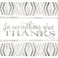 thumbnail image 2 of Jacobs, Cindy 12x12 Black Ornate Wood Framed with Double Matting Museum Art Print Titled - In Everything Give Thanks, 2 of 4