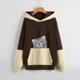 thumbnail image 2 of Sudadera Para Mujer Cuello Redondo Sudaderas Con Capucha de Gran Tamaño Sudadera Otoño Invierno Suéter Fondo Lindo Estampado de Mascotas Tamaño Grande Suéter Suelto Colorblock Odeerbi ODB138275, 2 of 5