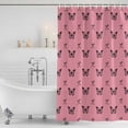thumbnail image 3 of Pink Spring Butterfly Shower Curtain, Waterproof Shower Curtains for Bathroom, Black Bow Knot Washable Fabric Bathtub Curtain Set Bath Decor with 12 Hooks 72"x78", 3 of 8