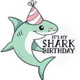 thumbnail image 2 of CafePress - Shark Birthday - 3'x5' Decorative Area Rug, Fabric Throw Rug, 2 of 5