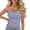 Purple, variant on QIUOMBBP Compression Tank Top for Women Scoop Neck Solid Spaghetti Strap Shirts Slim Fit Summer Casual Camisole Tops Black Free Size
