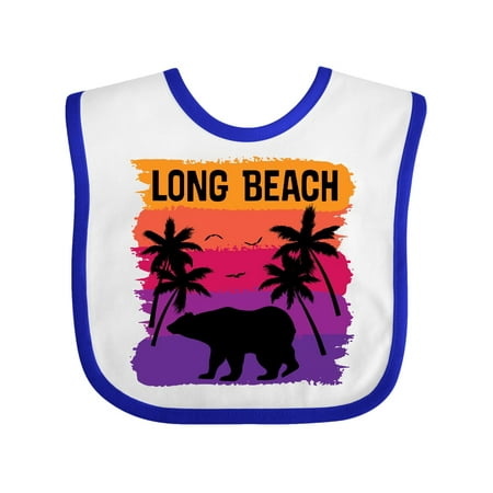 Long Beach California Travel Gift Baby Bib