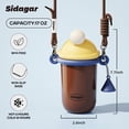 thumbnail image 3 of Sidagar 18 fl oz Leakproof Stainless Stee Insulated Water Bottle with Straw, Wide Mouth, Caramel Cone, 3 of 9