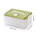thumbnail image 3 of EGNMCR Organization and Storage, Storage Bins, Storage Containers Transparent Dumpling Storage Box Dumpling Container Food Grade Household Refrigerator Organizer With Lid pla stic storage b ox, 3 of 6