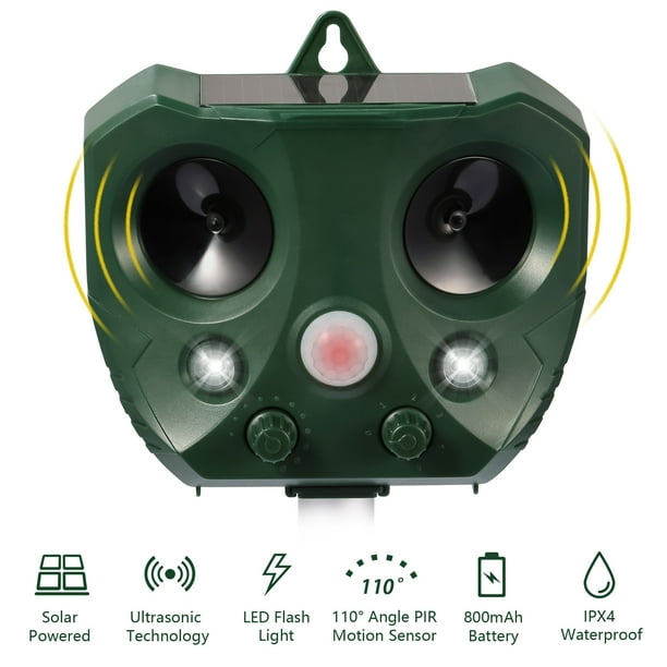 iMounTEK Ultrasonic Solar Animal Repeller Skunk Deer Raccoon for Garden