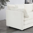 thumbnail image 3 of 4 - Piece Sectional with 2 Seater & Ottomans / Customizable Design for Personalized Spaces, 3 of 4