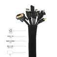 thumbnail image 4 of Protector,Manguera de gestión de corrector de cable Organizador de alambre para nevera de computador Tomshoo  100cm, 4 of 6