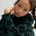 thumbnail image 3 of Girls 6-20 SO® Cozy Mock Neck Dress in Regular & Plus Size Color: Teal Flower Size: 18 PLUS, 3 of 4