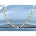 thumbnail image 5 of GEMSME 18K Yellow Gold / White Gold Plated 4.0mm Round Cubic Zirconia Classic Tennis Necklace 16/18/20/22/24 Inch, 5 of 6