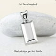thumbnail image 3 of 925 Sterling Silver Bar Pendant for Women Jewelry 2.15 Grams Birthday Christmas Gifts for Women, 3 of 8