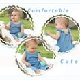 thumbnail image 3 of Younger Tree Newborn Infant Baby Girl Jeans Overalls Denim Workwear Clothes for 0-18 Months, 3 of 6