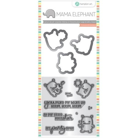 - Mama Elephant Clear Stamp/Die Rock Monster