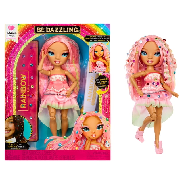 Muñeca de Moda Rainbow High Be Dazzling Adeline Rose con Excitador de Brillos